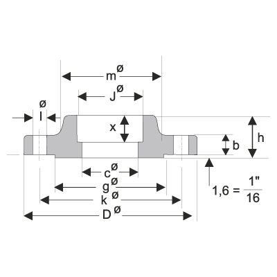 150 Lb Paslanmaz Soket Kaynaklı Flanş